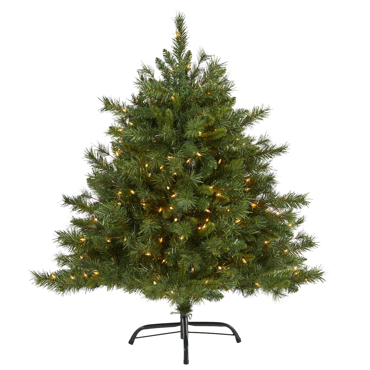 4ft. Pre-Lit Wyoming Mixed Pine Artificial Christmas Tree, Clear LED Lights